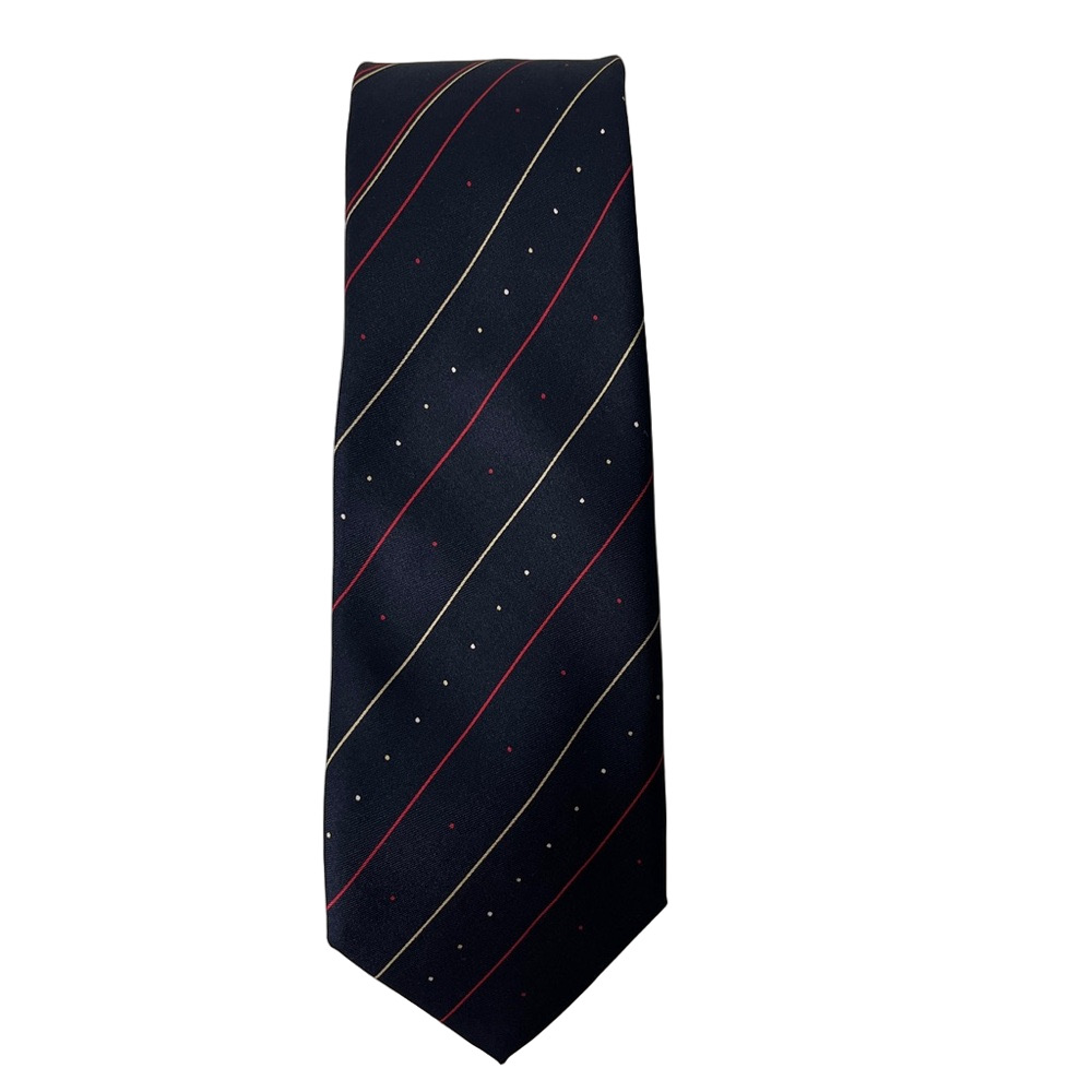 Moustache Italian Silk Tie Blue and Red Striped